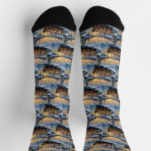 Bulldog-Weihnachtsboot-Feiertag Socken (Oben)
