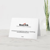 Bulldog Weihnachtsbrief Feiertagskarte (Rückseite)