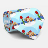 Bulldog Weihnachtsbrief Krawatte (Gerollt)
