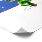 Bulldog Weihnachtsbrief Poster (Ecke)