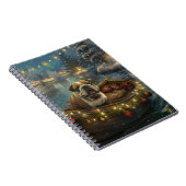 Bulldog Weihnachtsfest Notizblock (Rechte Seite)