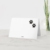 Bulldog Weihnachtskarte Feiertagskarte (Rückseite)