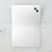 Bulldog Weihnachtskarte Feiertagskarte (Innenseite)