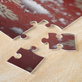 Bulldog-Weihnachtskunst Puzzle (Seite)