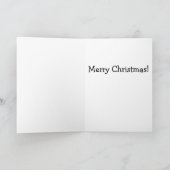 Bulldog Weihnachtsmann Karte (Innenseite)
