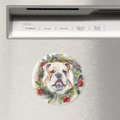 Bulldog Weihnachtsmann Magnet (In Situ (Geschirrspüler))