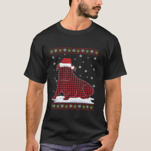 Bulldog-Weihnachtsmannmütze in Uganda Weihnachten T-Shirt
