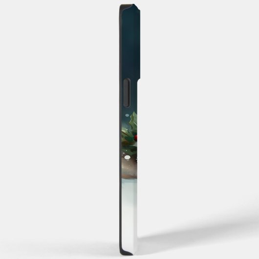 Bulldog Weihnachtsschnee im Winter Case-Mate iPhone Hülle (Rückseite / Rechts)