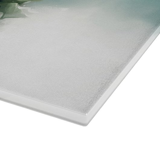 Bulldog Weihnachtsschnee im Winter Schneidebrett (Ecke)