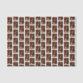 Bulldog Weihnachtszettel Seidenpapier (Vorderseite)