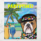 Bulldog Weinetikett (Einzelnes Label)