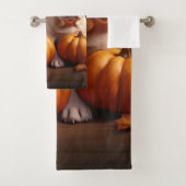 Bulldog Welpe Autumn Delight Pumpen Badhandtuch Set (Insitu)