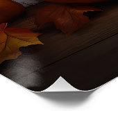 Bulldog Welpe Autumn Delight Pumpen Poster (Ecke)