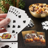 Bulldog Welpe Autumn Delight Pumpen Spielkarten (In Situ)