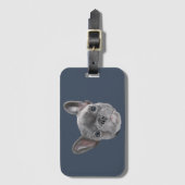 Bulldog Welpe Gepäckanhänger (Vorderseite Vertikal)