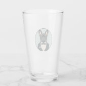 Bulldog Welpe Glas (Rückseite)