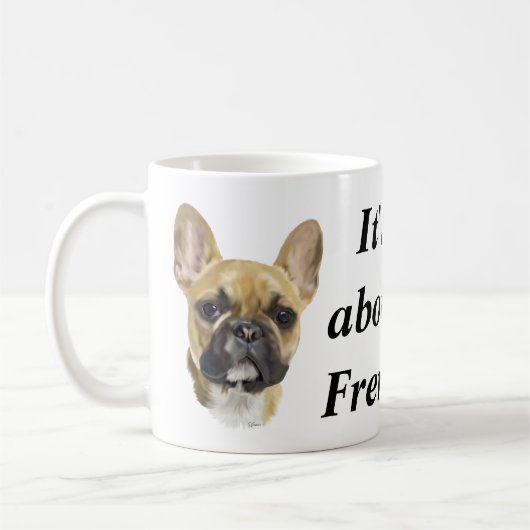 Bulldog Welpe Kaffeetasse (Links)