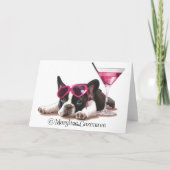 Bulldog Welpe Karte (Rückseite)