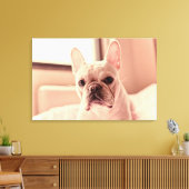 Bulldog Welpe Leinwanddruck (Insitu (Wohnzimmer))