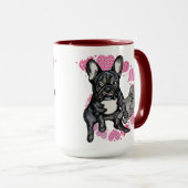 Bulldog-Welpe-Liebe Tasse (VorderseiteRechts)