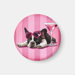 Bulldog Welpe Magnet