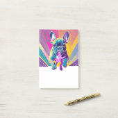 Bulldog Welpe Post-it Klebezettel (Auf Schreibtisch)