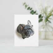 Bulldog Welpe Postkarte (Stehend Vorderseite)