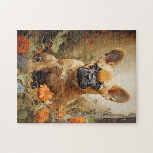 Bulldog-Welpe Puzzle (Horizontal)
