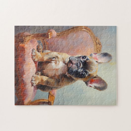 Bulldog-Welpe Puzzle (Horizontal)