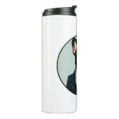 Bulldog Welpe Thermosbecher (Nach links gedreht)