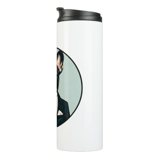 Bulldog Welpe Thermosbecher (Nach rechts gedreht)