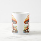 Bulldog Welpe unter dem Pilz Umbrett Kaffeetasse (Mittel)