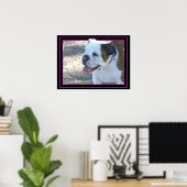 Bulldog-Welpenposter Poster (Heimbüro)