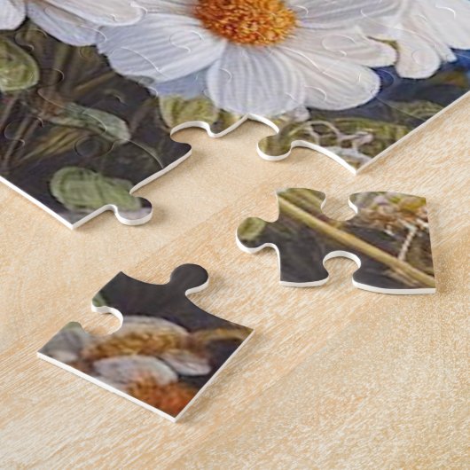 Bulldog & White French Blume Puzzle (Seite)