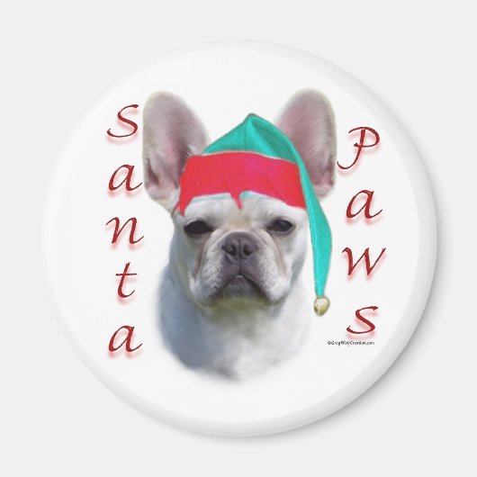 Bulldog (wht) magnet (Vorne)