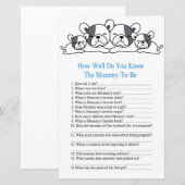 Bulldog Wie gut kennen Sie das Baby-Duschspiel? (Vorne/Hinten)