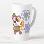 Bulldog-Winter Milchtasse (Rechte Ecke)