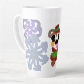 Bulldog-Winter Milchtasse (Linke Ecke)