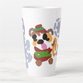 Bulldog-Winter Milchtasse (Vorderseite)