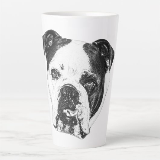Bulldog Winter Morning Tasse (Vorderseite)