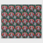 Bulldog Wrapping Paper Custom Dog Weihnachtspapier Geschenkpapier (Flach)