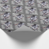 Bulldog Wrapping Paper Custom Dog Weihnachtspapier Geschenkpapier (Ecke)