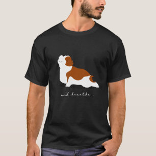 Bulldog-Yoga-Haltung und Atmen Süßer Hundeliebhabe T-Shirt