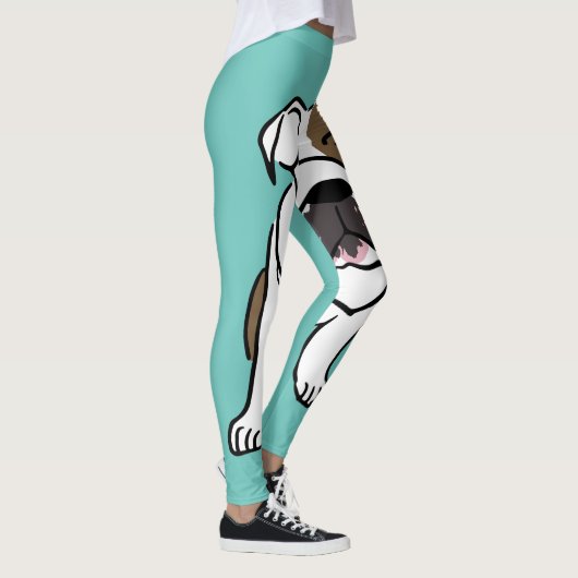 BULLDOG YOGA PANTS LEGGINGS (Rechts)