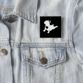 Bulldog Yoga Pose Liebe Herz Workout Geschenk Button (Beispiel)