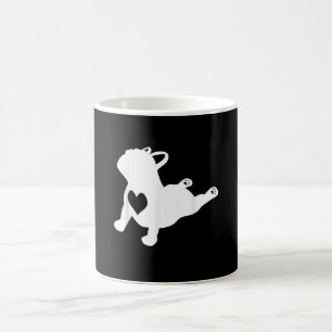 Bulldog Yoga Pose Liebe Herz Workout Geschenk Verwandlungstasse