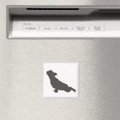 Bulldog-Yoga-Pose Magnet (In Situ (Geschirrspüler))