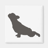 Bulldog-Yoga-Pose Magnet (Vorne)