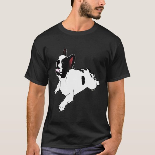 Bulldog-Yoga-Pose T-Shirt (Vorderseite)