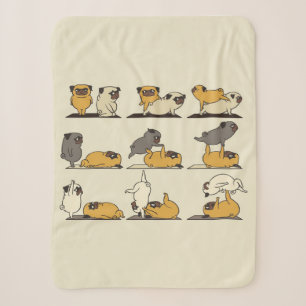 Bulldog-Yoga-Posen   Hunde Yoga Liebhaber Sherpadecke